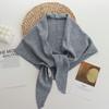 Autumn And Winter Small Wool Solid Color Triangle Scarf Scarf Women'S Fashion Outer With Small Shawl Warm Neck Protection Knitted Scarf