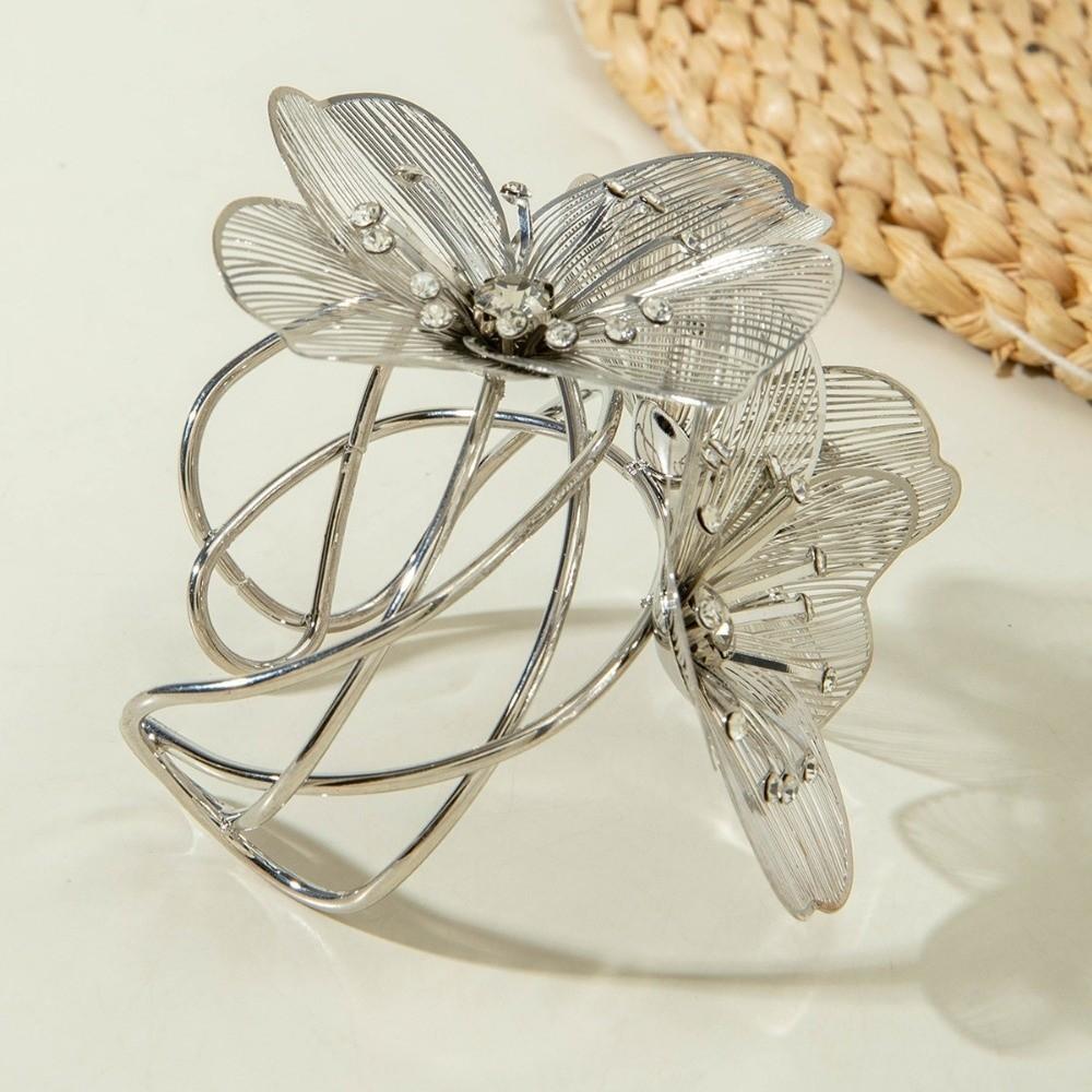 Geometric Hollow Bracelet Irregular Floral Bangle Opening Bracelet Wedding Party Accessories