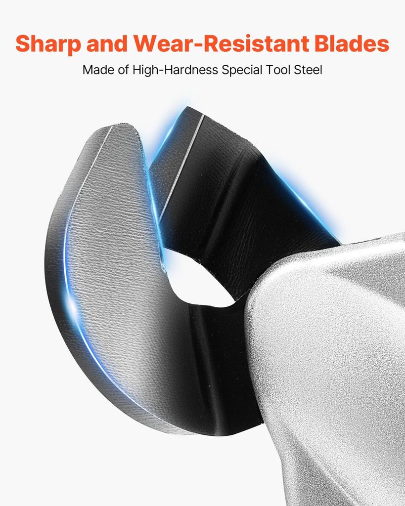 Metallschere/Schneider Bohraufsatz, Blechschneider mit 360-Grad schwenkbarem Kopf, Scharfe Klingen, Ideal für 1,22 mm verzinkten Stahl, 1 mm Edelstahl