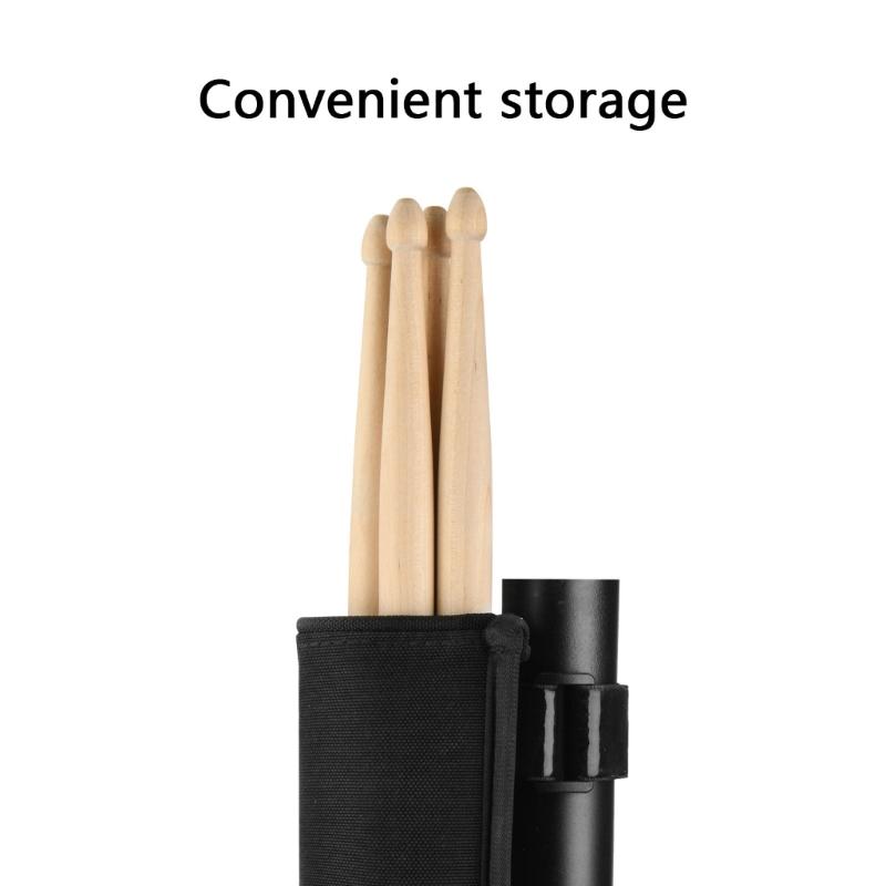 Drumstick Storage Bag Small Size Wear Resistant Nylon Drumstick Container Base Hold 6pcs 5A Drumsticks Enduring