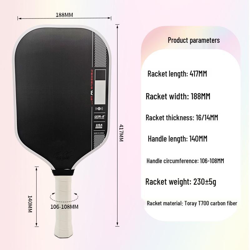 GEN4 Toray T700 Carbon Fiber Pickleball Paddle - USAPA Certified