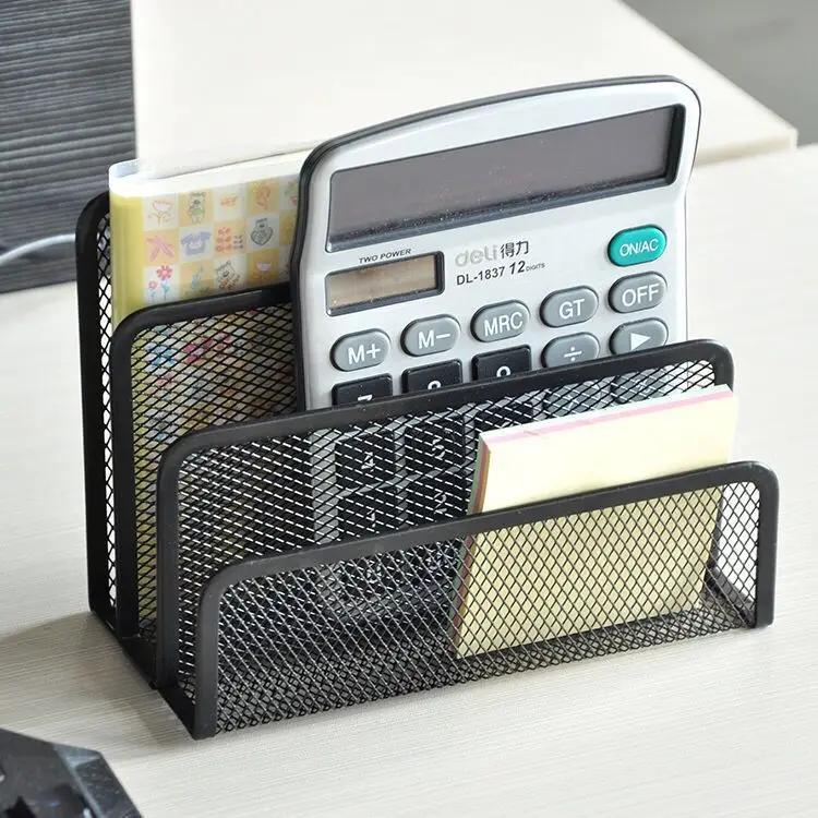 1 Pcs Desk Mail Organizer Small File Holders Letter Organizer Metal Mesh Document Filing Folders Paper Organizer for Desktop