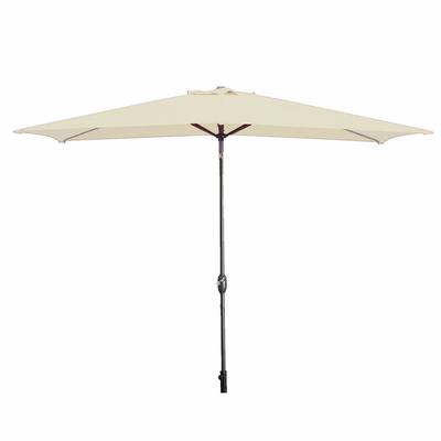 Parasol Acero 8 Varillas 200x300 Cm Poliéster Beige Jardín, Piscina 10493