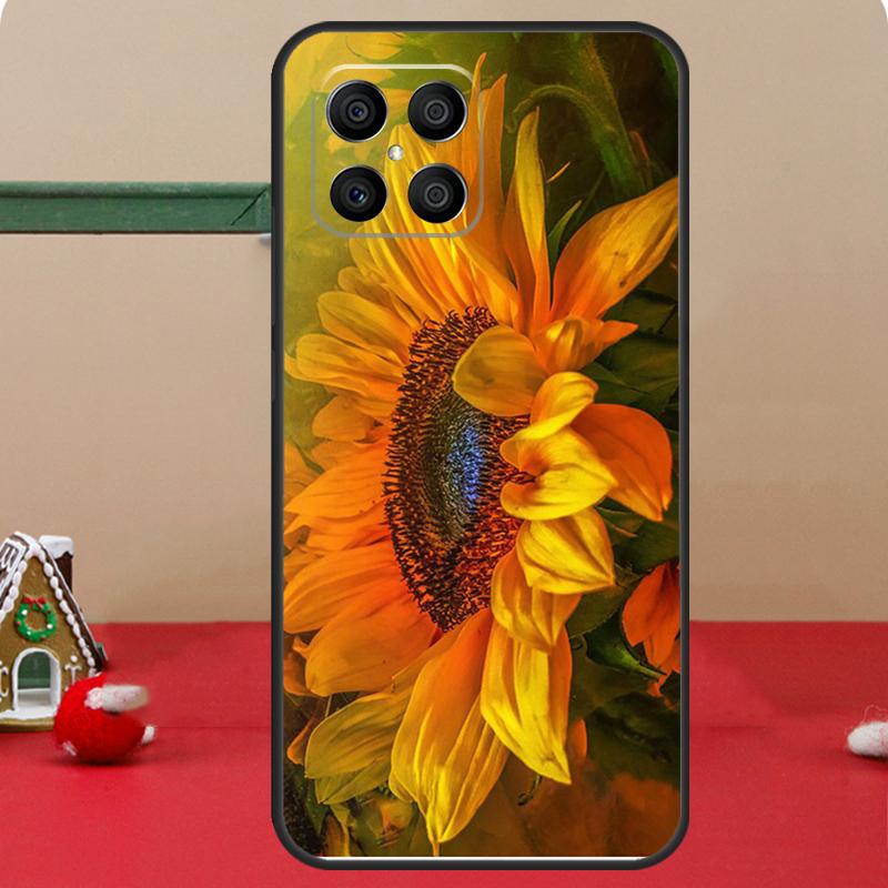 Beautiful Yellow Sunflower Case For Honor Magic 8 5 6 7 Lite Honor 400 Pro 200 70 90 X8c X8b X9a X9b X9c X9d Win Cover