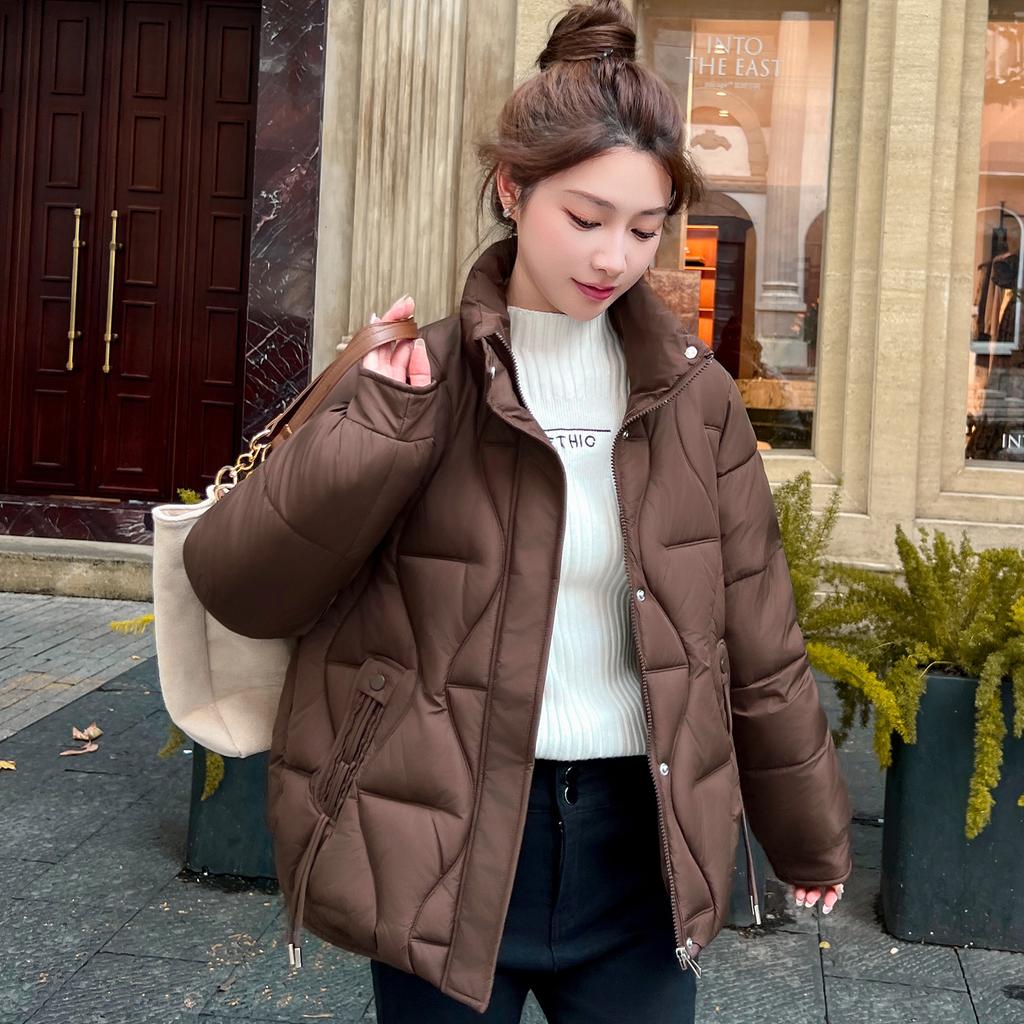 Parka Groasă Călduroasă Toamnă Iarnă Femei Casual Drăguță Culoare Solidă Buzunar Mare Jachete Largi Outwear