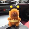 Capibara Ape Peluche Carino Giocattoli Peluche con Ali Mobili Portachiavi Peluche per Borsa da Donna Decorazione Regalo per Bambini Accessori Portachiavi