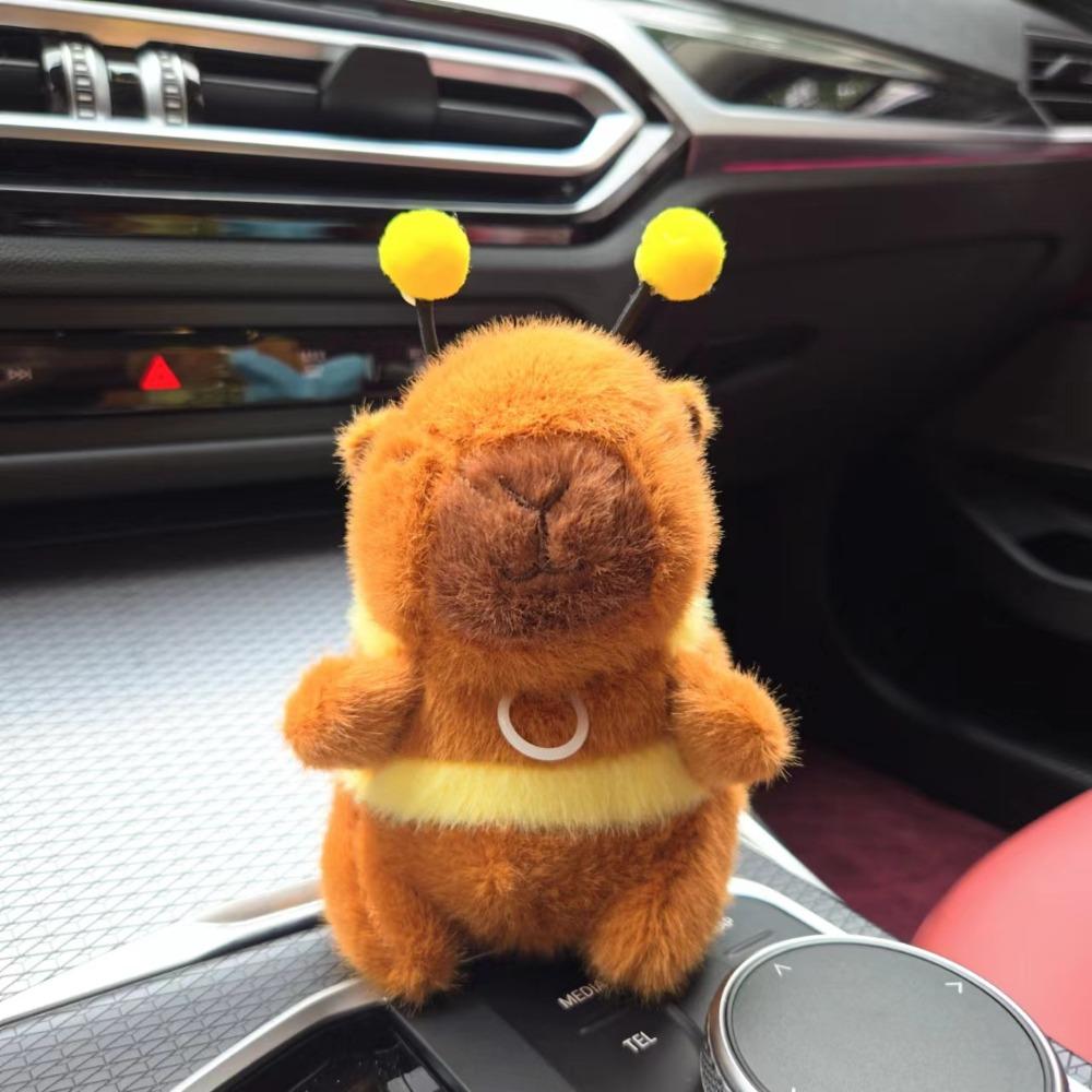 Capibara Ape Peluche Carino Giocattoli Peluche con Ali Mobili Portachiavi Peluche per Borsa da Donna Decorazione Regalo per Bambini Accessori Portachiavi