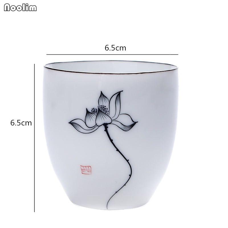 Porcelain Teacup – Hand-Painted Kung Fu Tea Cup for Puer & Green Tea