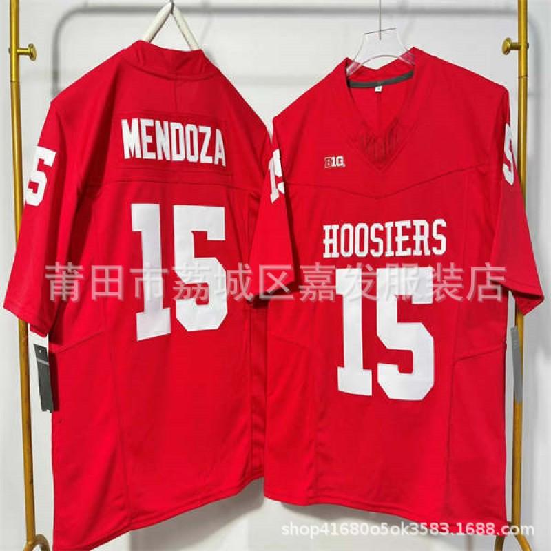 Indiana Hoosiers College Football Jersey Embroidered NCAA Team Uniform Men Cotton Rugby Style