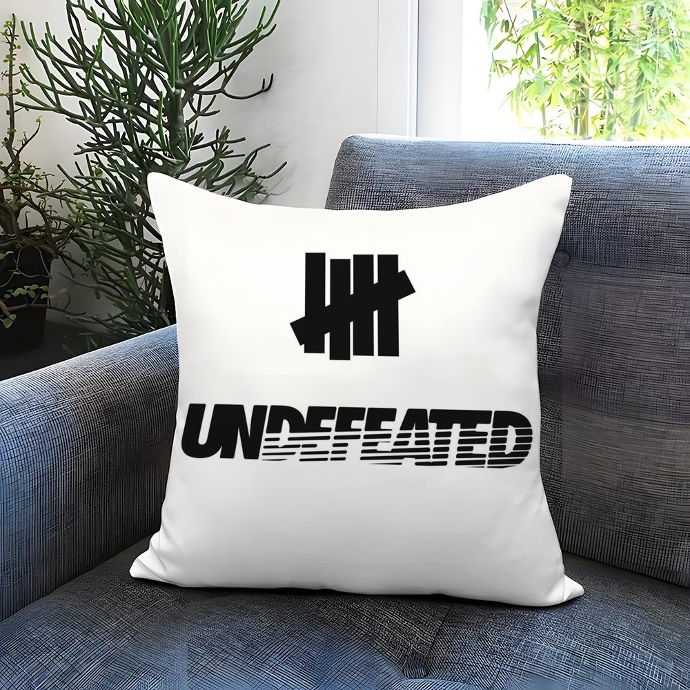 U-Undefeated Trend Cushion Cover Comfortable Reversible Pillow Cover Ideal for Car Sofa Bedroom & Beyond