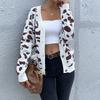 Damen Cardigan, Leo-Muster