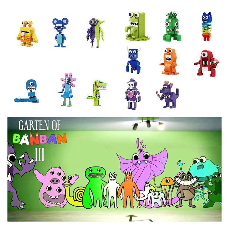 Garten Banban Of Assembled Building Blocks Kids Puzzle Toys Collection Display