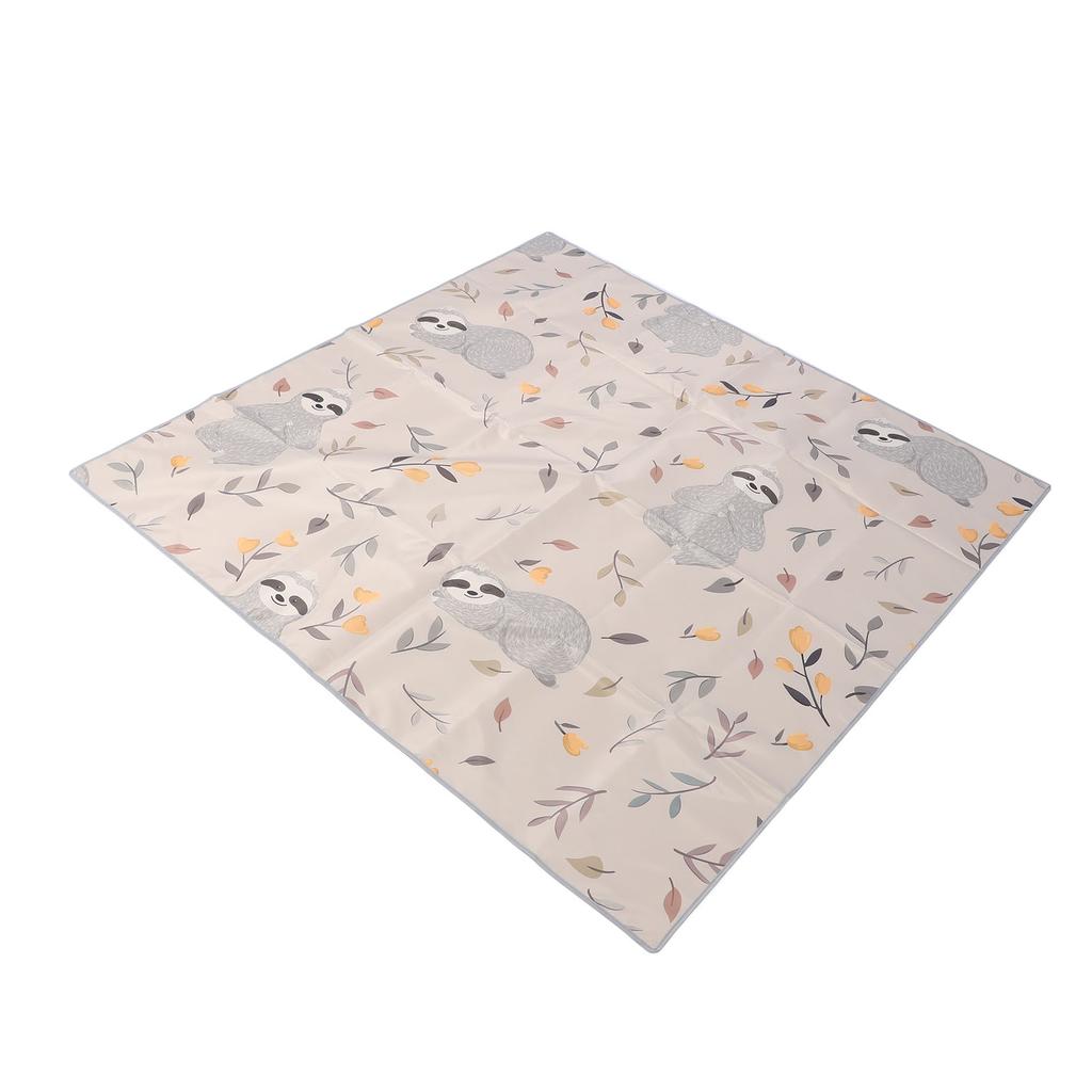 Under High Chair Mat 130x130cm Oxford Cloth Anti Slip Washable Portable Baby Splat Mat for Home Picn