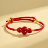 2026 Year of the Dragon Red String Bracelet with Vajra Knot - Handmade Amulet for Men and Women