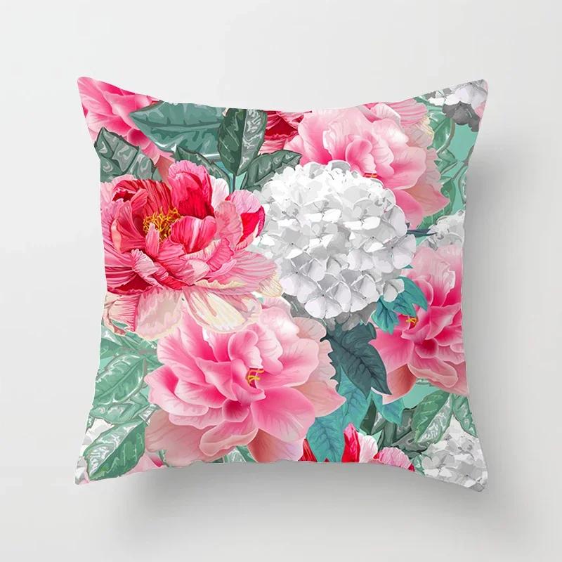 Rose    cushion cover Mediterranean Nordic style home decoration sofa bed pillow car pillowcase