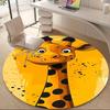 1pcGiraffe Artwork Office Round Area Rug, Indoor Mat Suitable ForOffice, Under Office Chairs Bedroom Living Room Home Decor, Room Deco 006