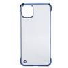 Capa de Celular de PC Rígido Galvanizado para IPhone 11Pro Max Borda Metade Transparente