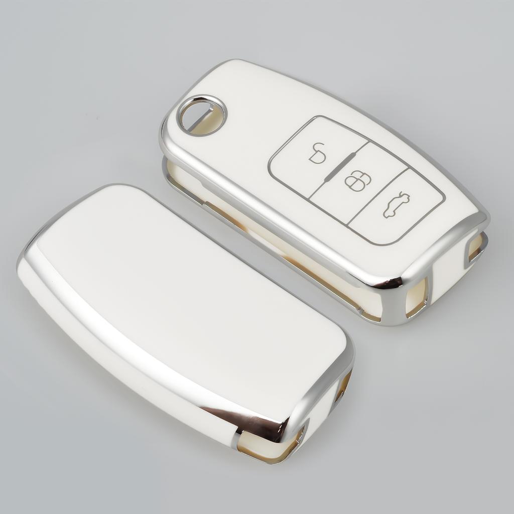 Tpu Car Key Case Cover For For Ford Focus 2 MK2 Fiesta Mondeo Galaxy Falcon Territory Ecosport Kuga Escape Key Fob Case Keychain