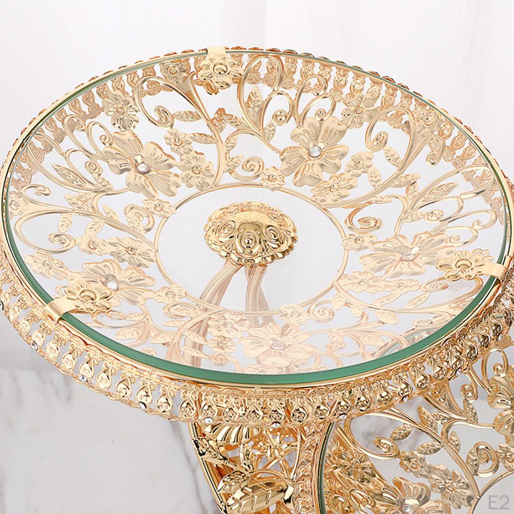 Tigela de vidro temperado prato redondo suporte de exibição frutas doces bandeja de servir utensílios de cozinha para casamento