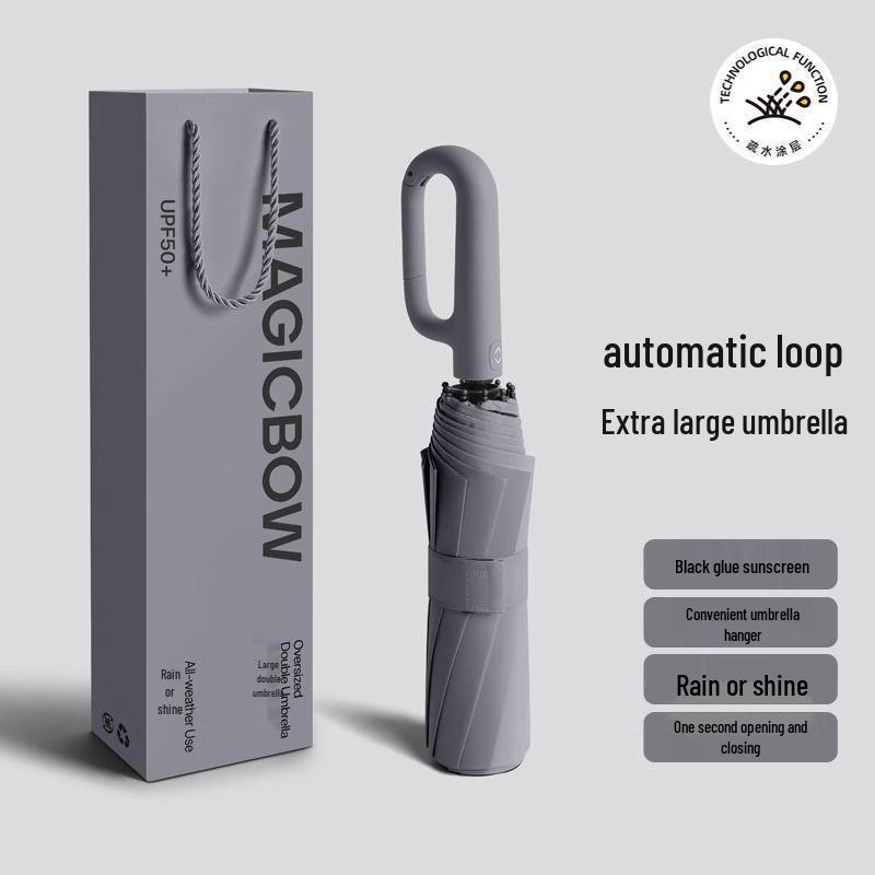 Men's Quick-Drying Windproof UV Protection Automatic Umbrella for Sun/Rain
