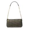 Empire Empire Logo Overal Geprint Ritssluiting Kunstleer Crossbody Schoudertas Medium Dames Zwart met Goud