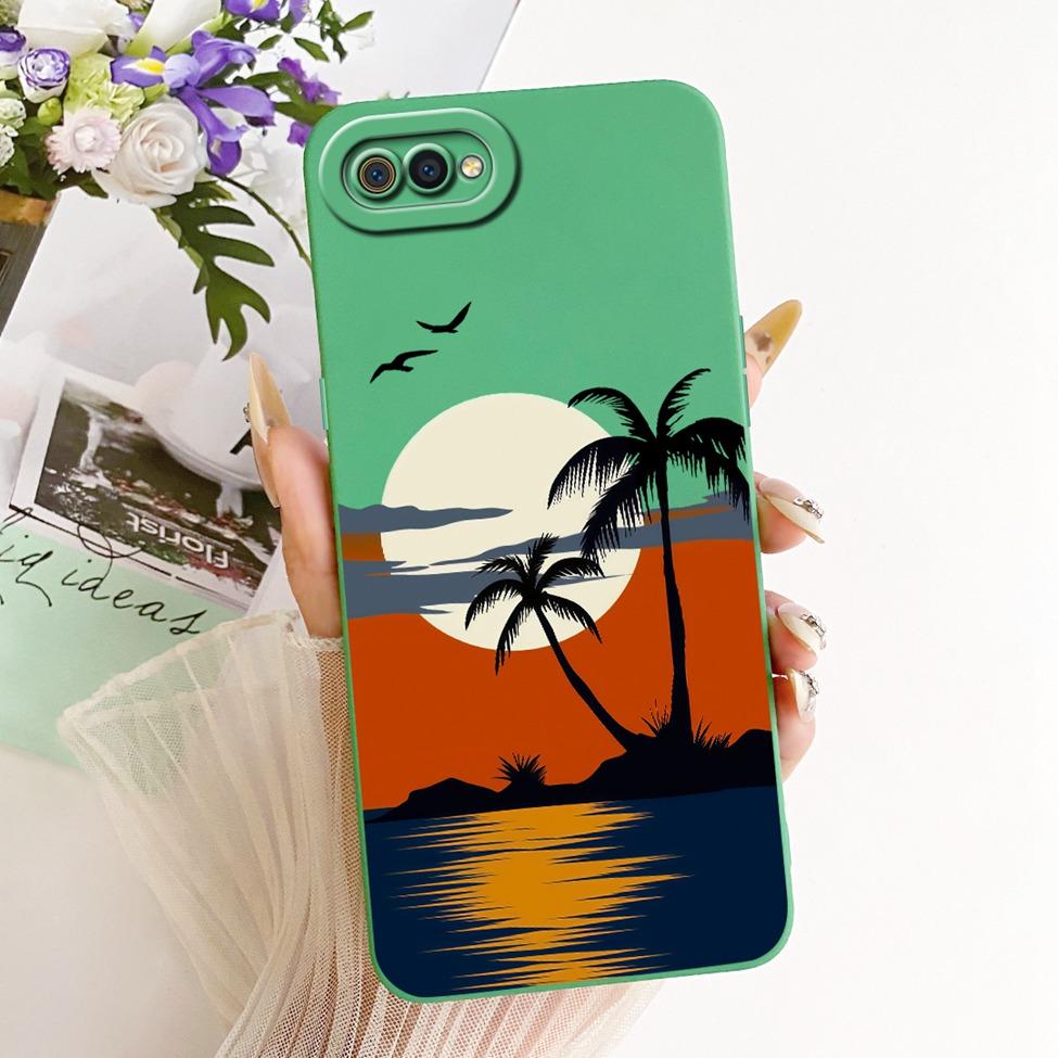 For Realme C2 Case Cover Silicone Luxury Fashion Cool Kawaii Cute Painted Phone Casing RMX1941 RMX1945 RMX1943