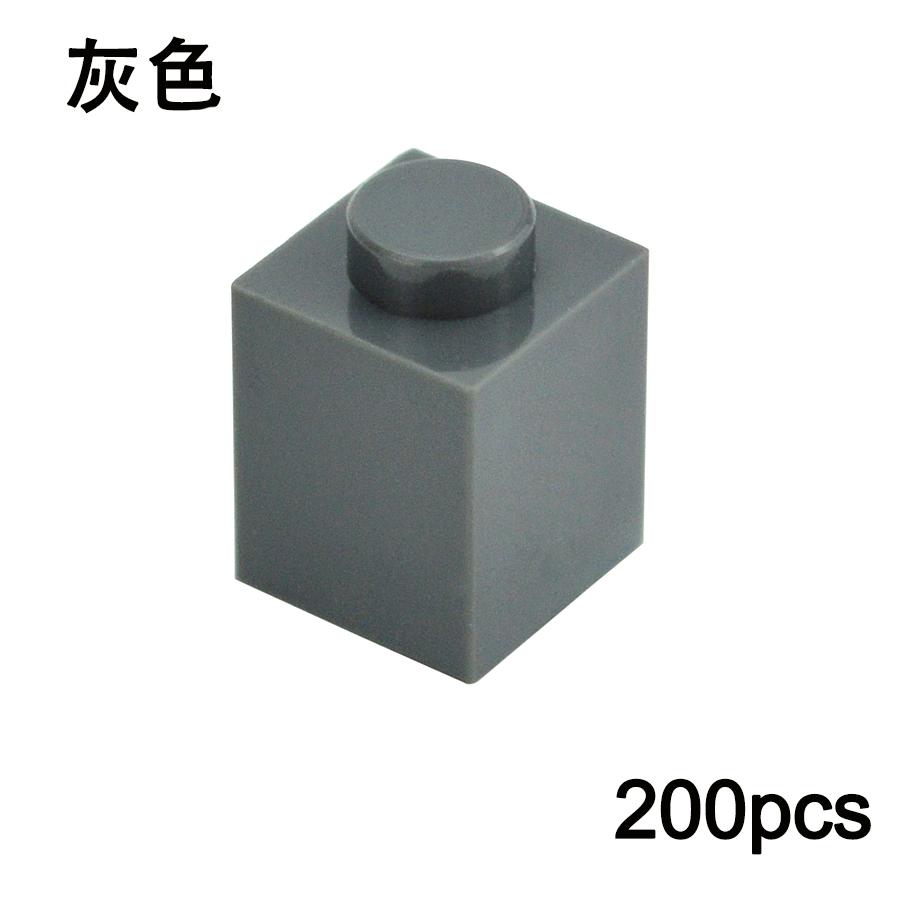200PCS DIY 1x1 Dots Building Blocks Thick Figures Bricks Educational Creative Size 1*1 Dot Compatible With 3005 Toy for Children