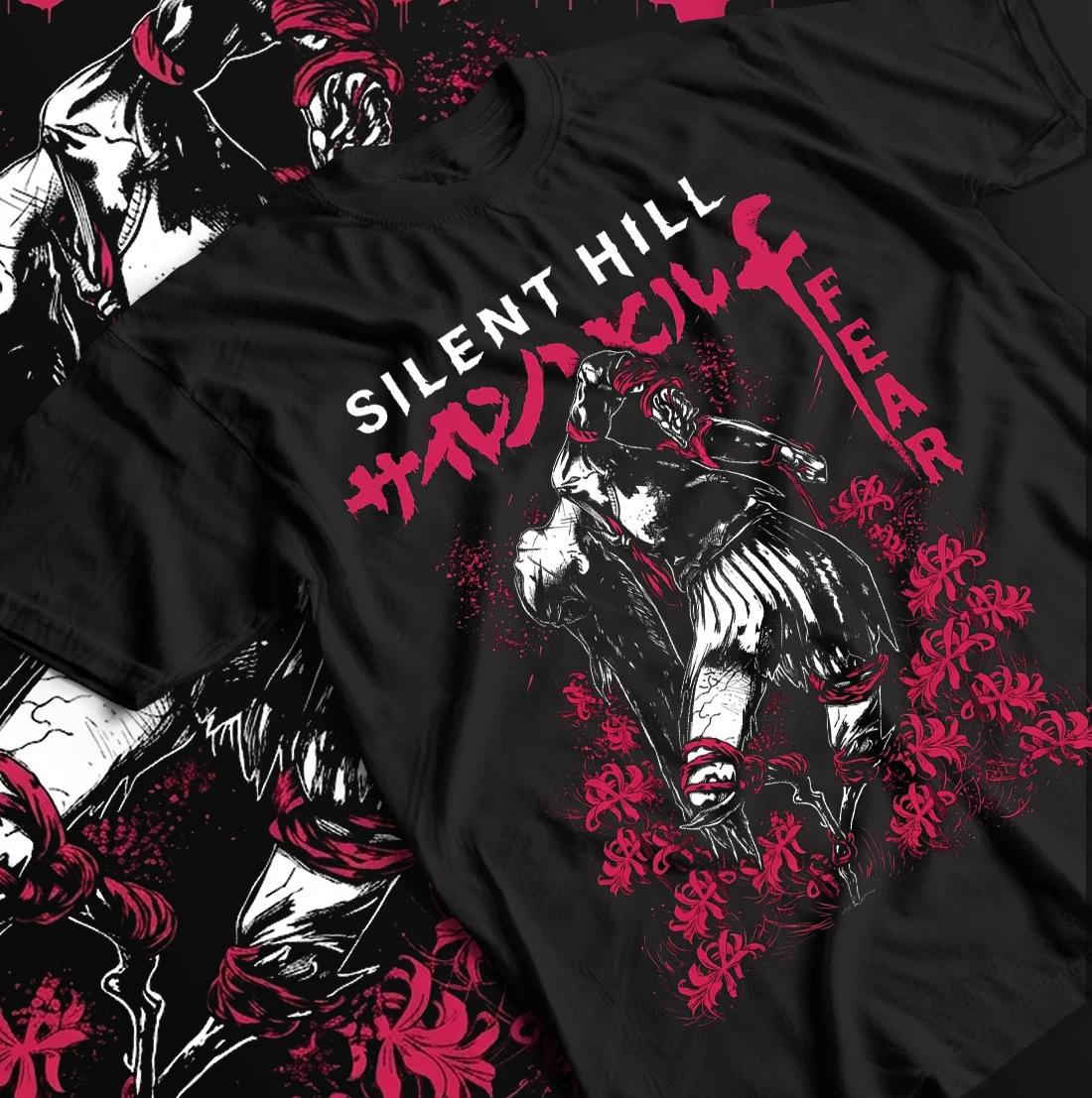 Silent Hill Resident Evil T-Shirt, Horror Game Fan Gift Graphic Tee, Gift Shirt. XL