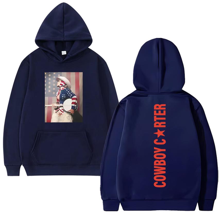 

Singer Beyonce Cowboy Carter Trendy Tour 2025 Double Sided printed Sweatshirt Men women fashion Fleece pullover Unisex Hoodie 3XL