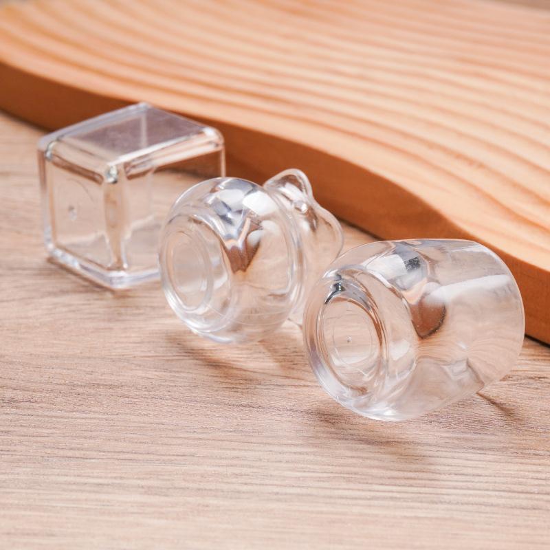 5pcs Mini Plastic Pots for Succulents, Tiny Planters for Fairy Garden & Dollhouse Miniature Decor