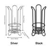 Iron Standing Toilet Roll Holder Decorative Minimalist Toilet Roll Paper Holder Large Capacity Durable Napkin Stand Hotels
