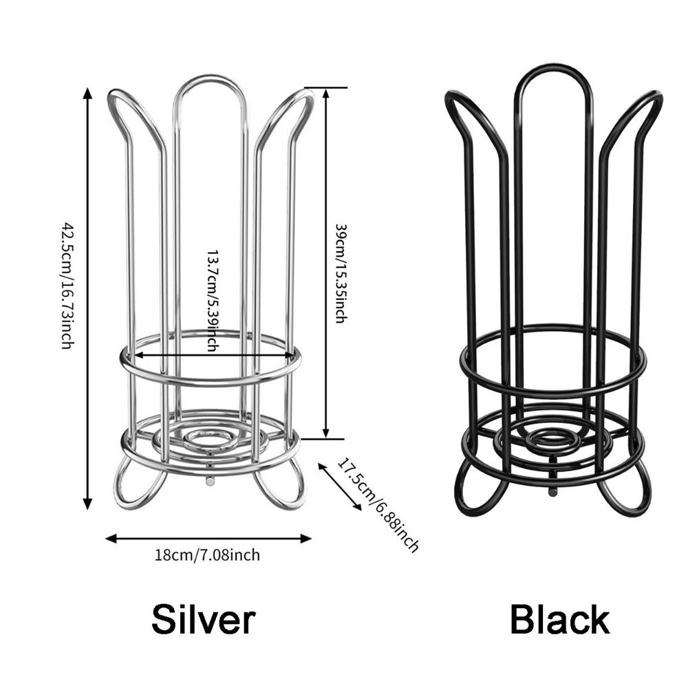 Iron Standing Toilet Roll Holder Decorative Minimalist Toilet Roll Paper Holder Large Capacity Durable Napkin Stand Hotels
