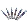 6Pcs Spiral Tap Drill Multifunctional HighSpeed Steel Hex Shank Drill Bit for Drilling Tapping