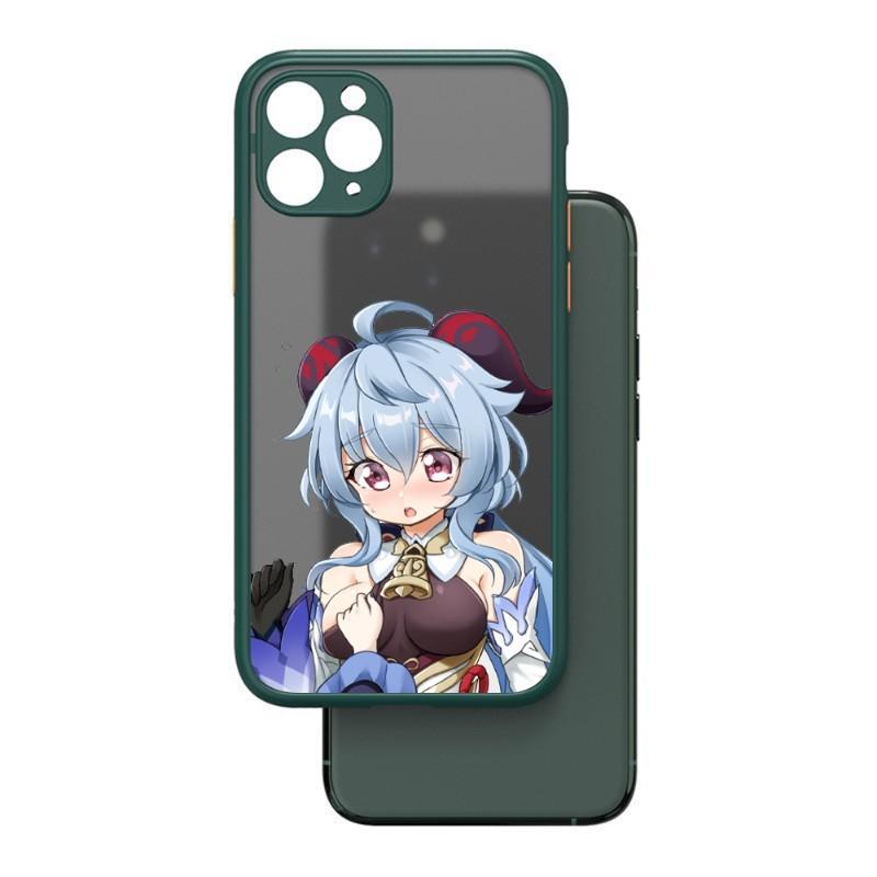 Genshin Impact Ganyu Telefondeksel For IPhone 13 12 11 Mini Pro Max XS X Max XR 8 7 Plus SE 2022 Hudfarget Telefondesksel