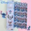 MINISO 12 stk/eske Anime Blyant Lilo&Stitch-serien Barn Skrivesaker Penn Skoleutstyr Søt Blyantspisser Julegaver