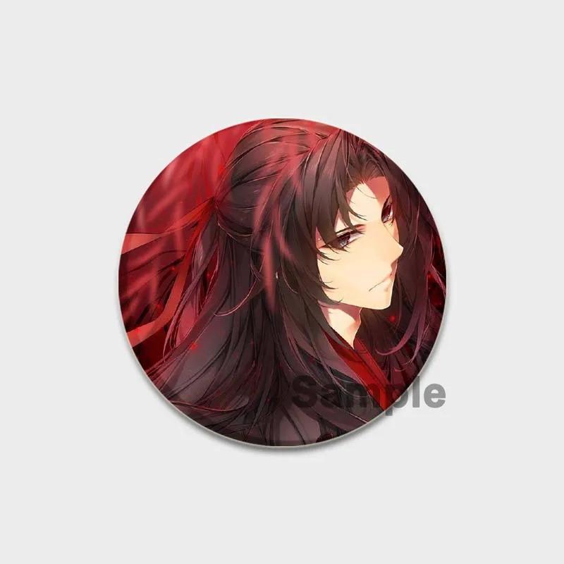 

32/44/58 мм Mo Dao Zu Shi Емальовані шпильки Значок для косплею Lan Zhan Chen Qing Ling Аніме Брошка шпилька для одягу Рюкзак Капелюх Декор XMAS Подарунки 32mm(1.25in)