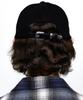 Aleseueseussi Western Rivet Ball Cap - White/Black