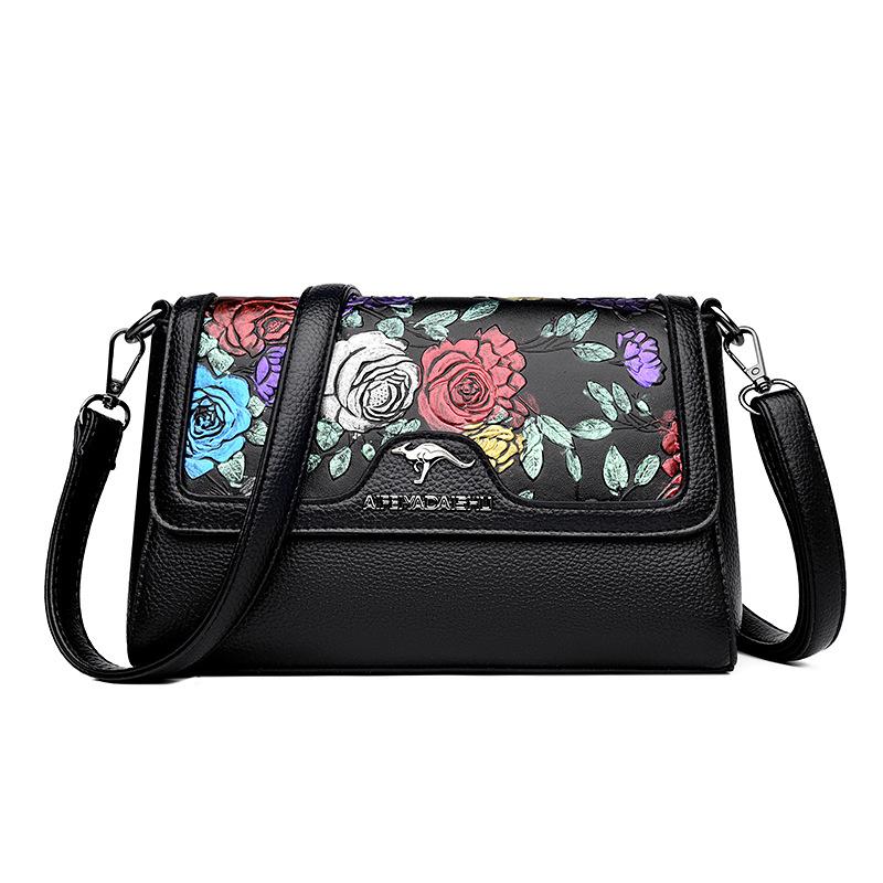 Small Square-shaped Handbag, Shoulder Bag with A Single Strap, Large Capacity, Fashionable Cross-body Bag, Mother's Bag