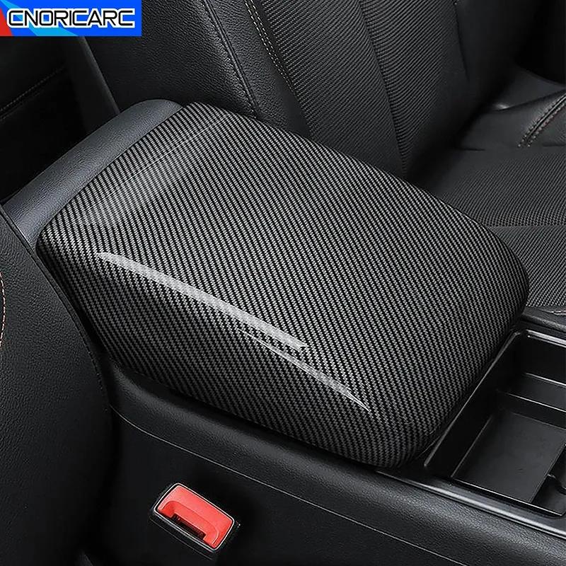 For Adui Q5 FY 2018-22 LHD Car Center Console Armrest Box Panel Cover Decoration Sticker Trim Carbon Fiber Color Interior Decals