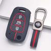 Key Fob Cover for Hyundai with Keychain Anti-Scratch Guard Shockproof Protection Soft Grip Texture Responsive Button Touch Dust Resistant Cover