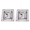 2 Pcs Recessed Hatch Pull Handle 316 Stainless Steel Flush Mount Ring Pull Handle for Boats Yachts 2.98x2.24x0.31in