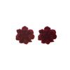 Autumn And Winter Ankola Red Double-Layer Flower Earrings, Retro New Year'S Light Luxury High-End Temperament Earrings