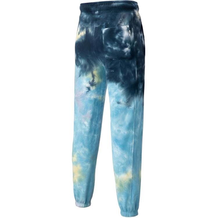 Puma MMQ Series Tie Dye Drawstring Joggers Unisex Bottoms Navy-Blue 539580-06