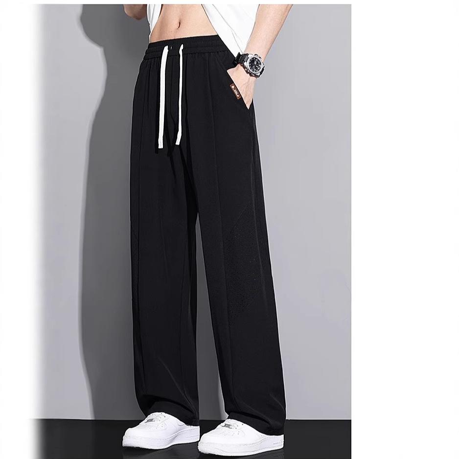 Ice-sensory Machete Casual Pants for Men's Summer New Thin Style Sporty Loose Straight Casual Long Pants for Men