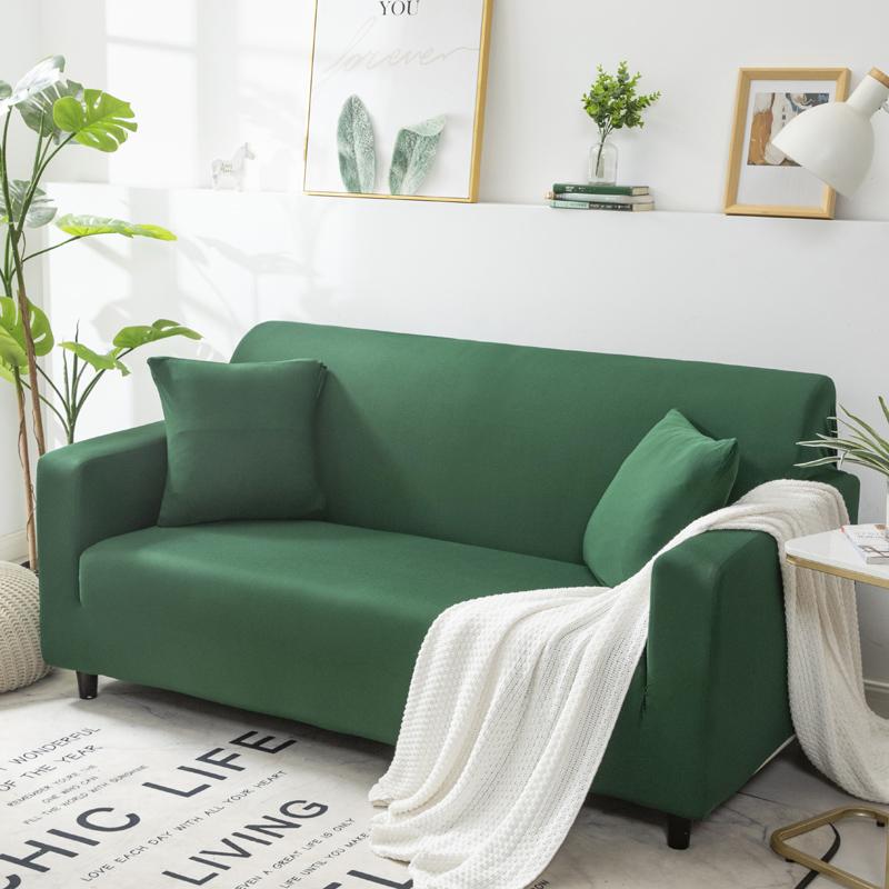 Solid Color Elastic Sofa Covers for Living Room Stretch Slipcover Armchair Couch Cover Corner L shape Sectional Sofa Protector