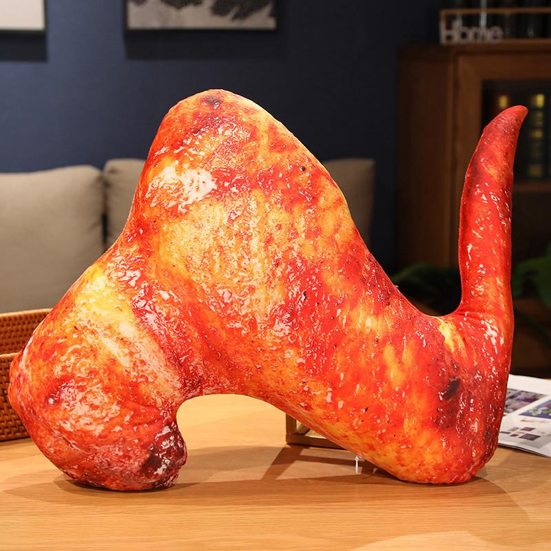 Simulated Food Braised Pork, Sweet And Sour Ribs, Throw Pillow, Plush Toy, Roast Chicken, Steak Doll, Home Pillow, Rag Doll