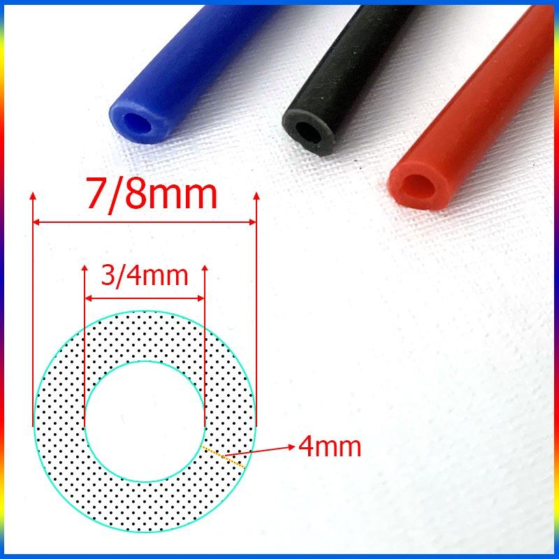 ID 3/4mm thickness 2mm Length 1M 3M 5M Universal Car Vacuum Silicone Hose Racing Line Tube Blue Black Red Pressure Relief Tube