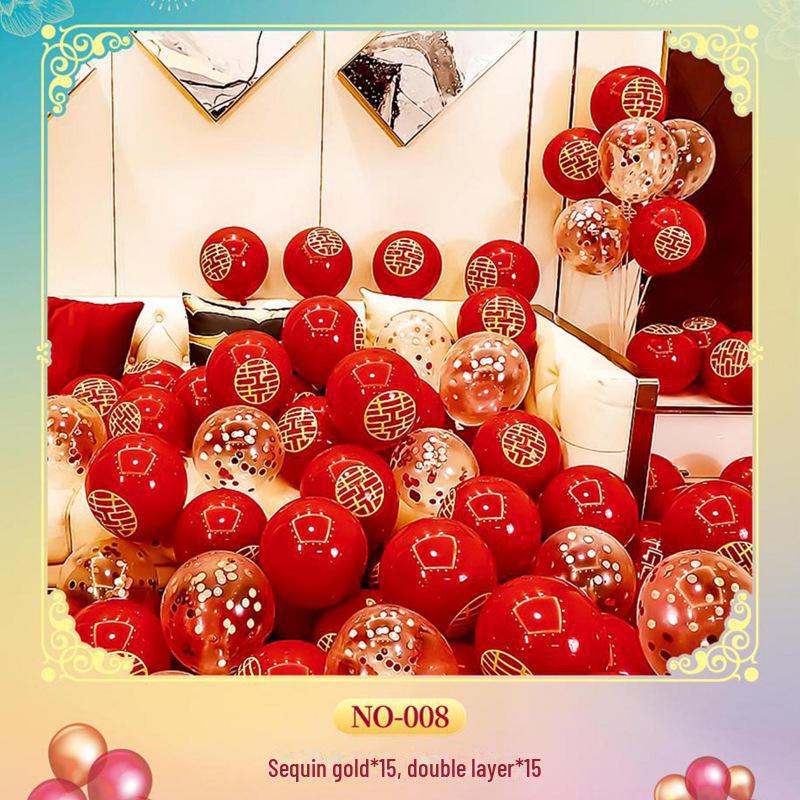 Celebrity Red Sequin Balloon Set - Perfect for Birthdays, Weddings & Parties