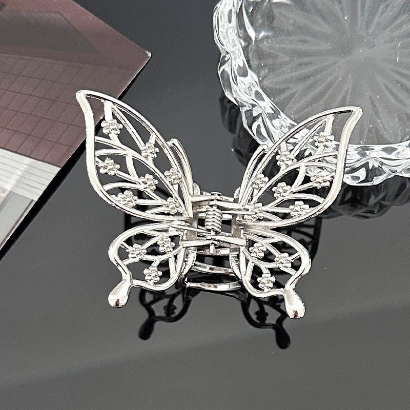 1pc Exquisite Elegant Metallic Butterfly Hair Claw Intricate Designs Perfect Boho Chic Styles Daily Whimsical Hair Accessories