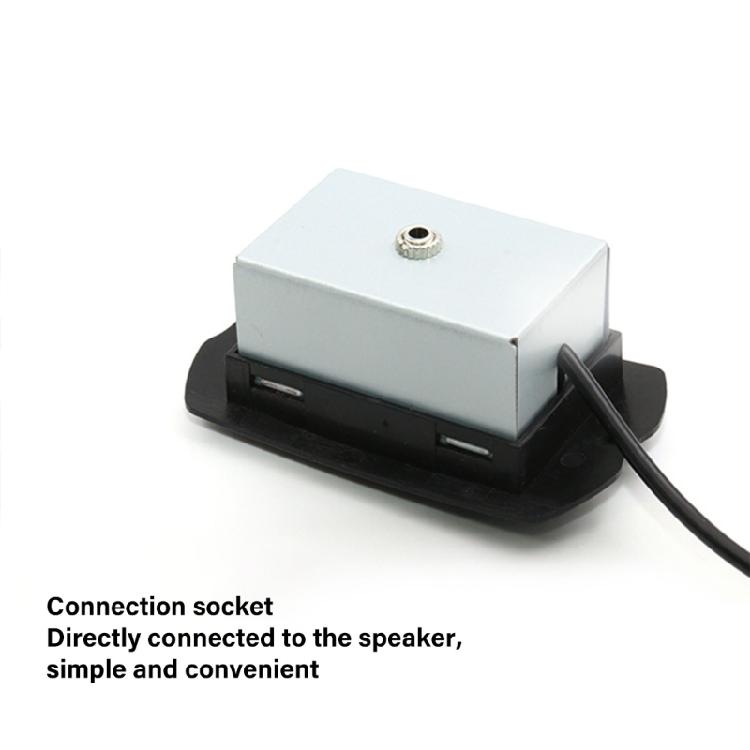 2 Band Acoustic Guitar Preamp EQ Equalizer Tuner Piezo Pickup Equalizer Pickup Tuner for Acoustic Classical Guitar